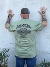 Load image into Gallery viewer, Savannah Harley-Davidson custom men's Sprocket tee
