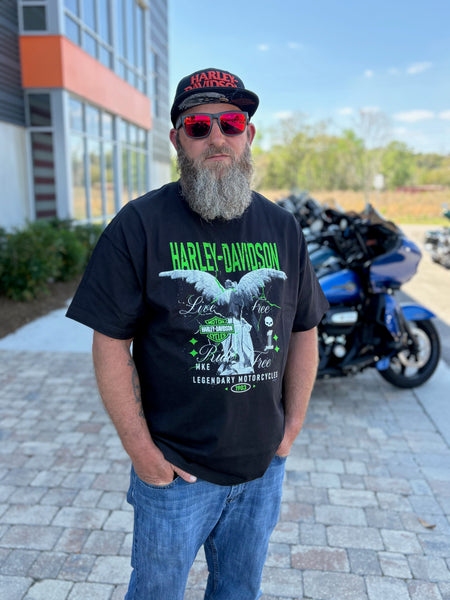 Savannah Harley-Davidson custom men's Stone Wings t-shirt