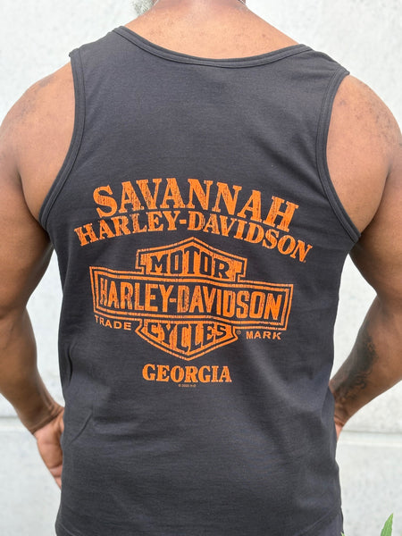 Savannah Harley-Davidson custom men's Full Burn tank top