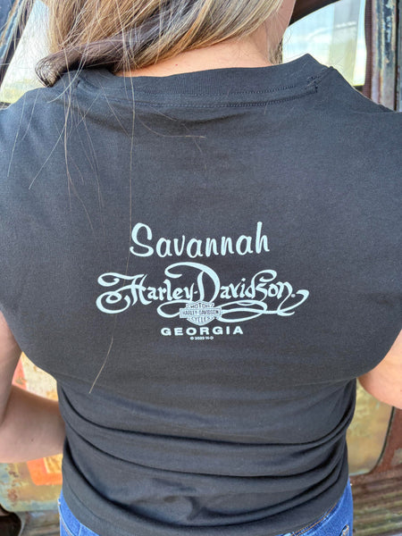 Savannah Harley-Davidson custom Women's Swoop In t-shirt