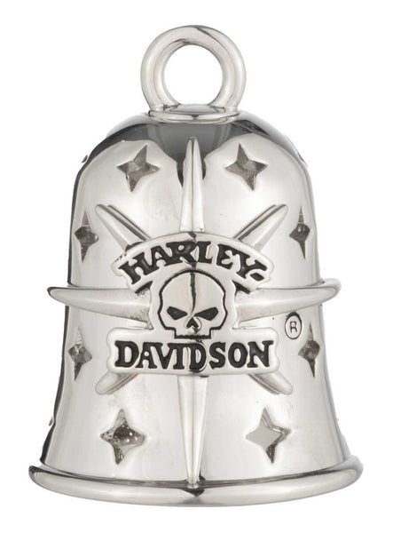 Harley-Davidson Vintage Willie G Skull Cut-Out Star Pattern Ride Bell