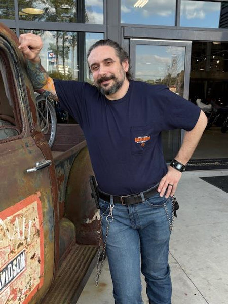 Savannah Harley-Davidson custom Men's HD Post pocket t-shirt