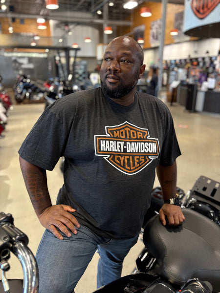 Savannah Harley-Davidson custom Men's HD B&S Vintage Black t-shirt