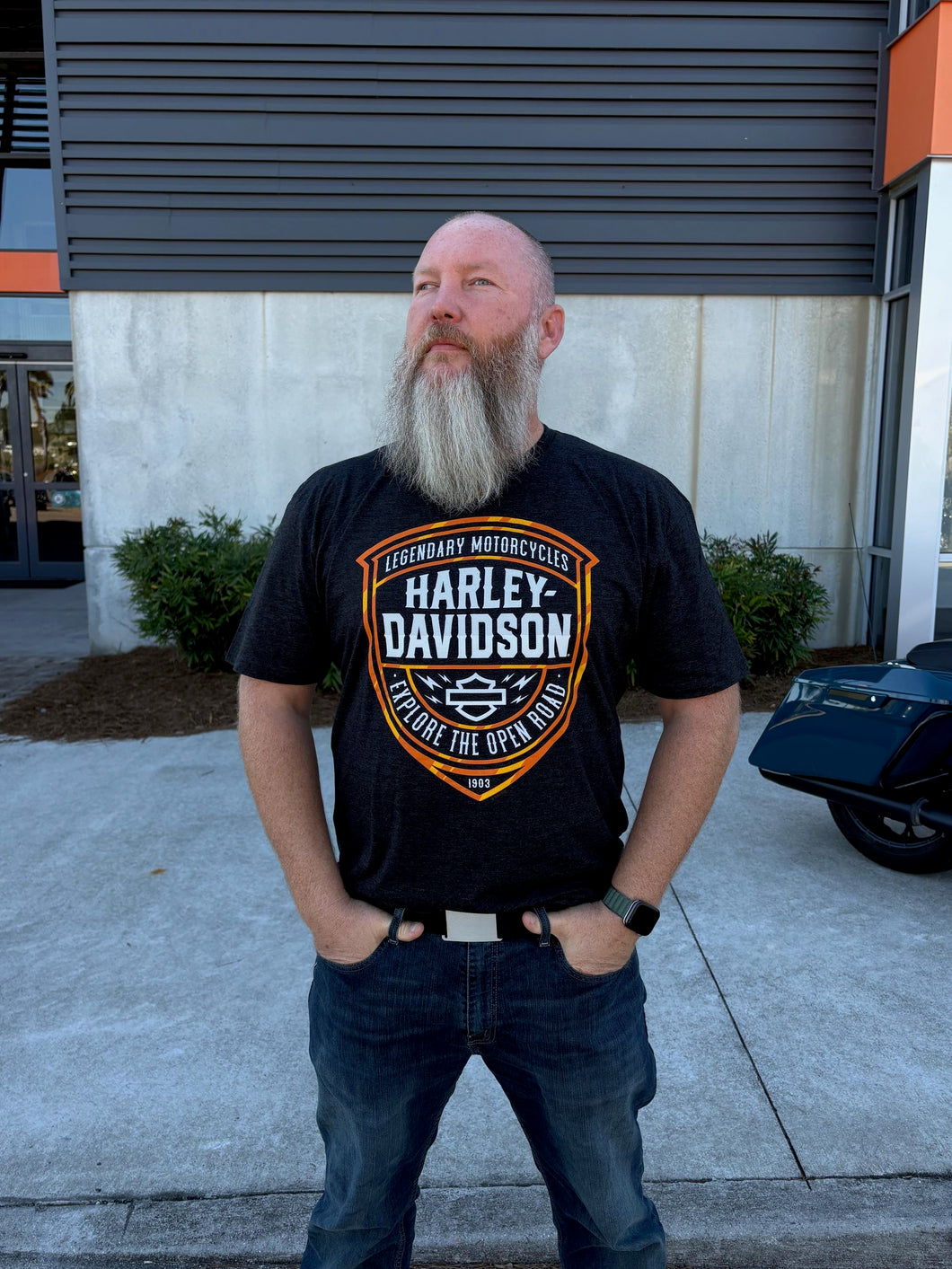 Savannah Harley-Davidson custom men's HD Vanguard t-shirt