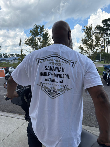 Savannah Harley Davidson Men's Trike Short Sleeve T-Shirt