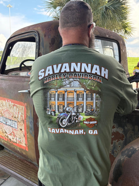 Savannah Harley-Davidson Men's custom Outburst long sleeve shirt