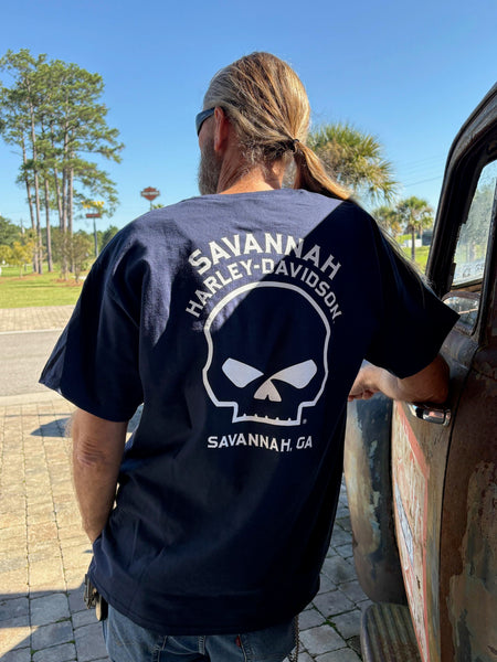 Savannah Harley-Davidson custom Men's HD Metal pocket t-shirt