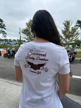 Load image into Gallery viewer, Savannah Harley-Davidson Women&#39;s custom HD Valentine S/S t-shirt

