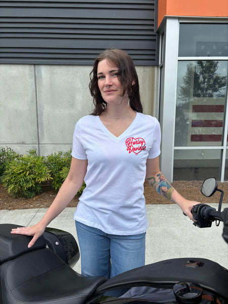 Savannah Harley-Davidson Women's custom HD Valentine S/S t-shirt