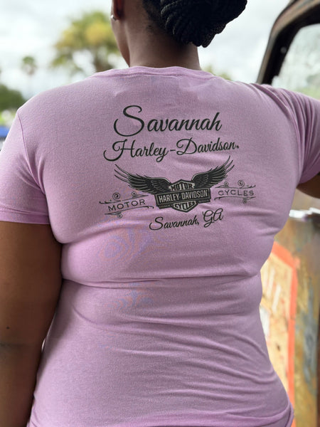 Savannah Harley-Davidson custom Women's HD Blossom s/s t-shirt