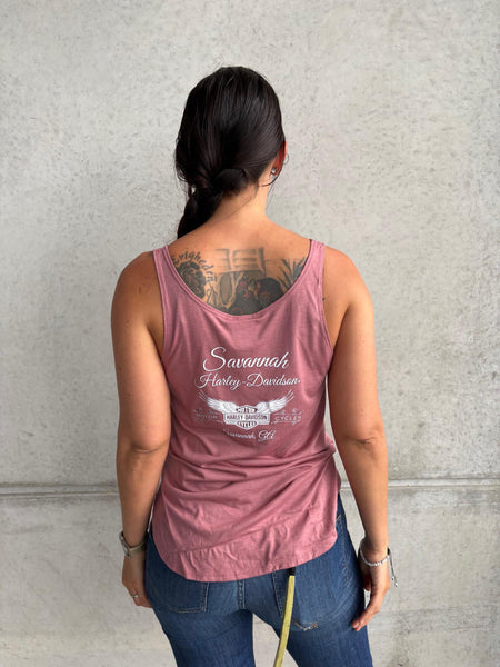 Savannah Harley-Davidson custom Women's HD Bouquet Tank Top