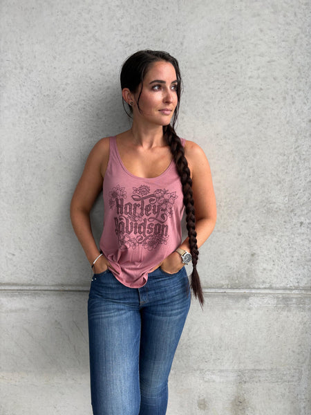 Savannah Harley-Davidson custom Women's HD Bouquet Tank Top