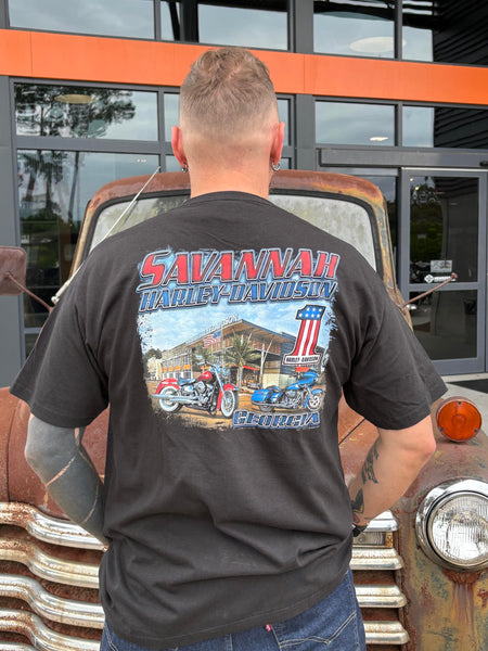 Savannah Harley-Davidson custom Men's HD Prism t-shirt