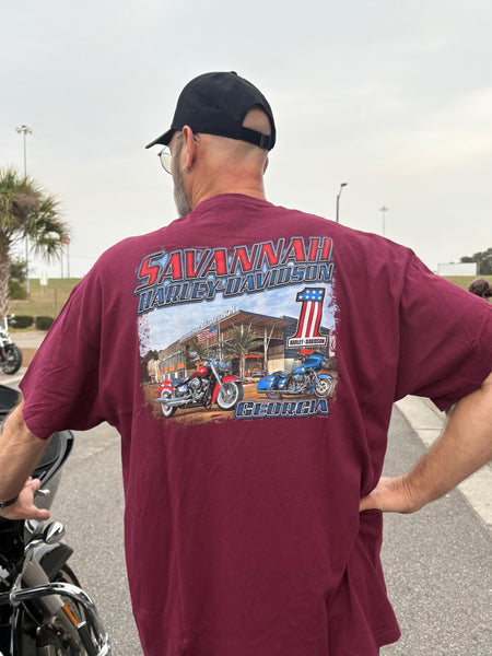 Savannah Harley-Davidson custom Men's HD Victory pocket tee