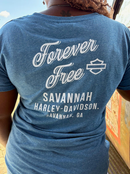 Savannah Harley-Davidson Women's custom HD Atmosphere t-shirt