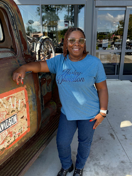 Savannah Harley-Davidson Women's custom HD Atmosphere t-shirt