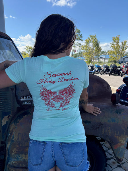 Savannah Harley-Davidson Custom Women's HD Tropics S/S T-Shirt
