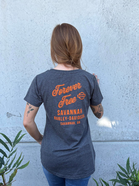 Savannah Harley-Davidson custom Women's Coffer t-shirt