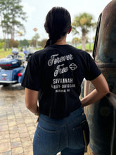 Load image into Gallery viewer, Savannah Harley-Davidson custom Women&#39;s H-D Petal S/S Crop Top

