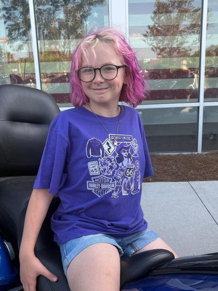 Savannah Harley-Davidson girls/kids HD Sticker t-shirt