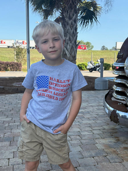 Savannah Harley-Davidson kids/boys HD Pennant t-shirt