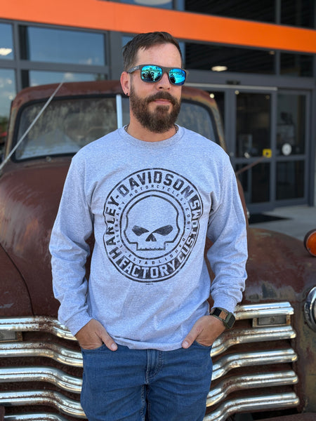 Savannah Harley-Davidson custom Men's Halo Long sleeve shirt