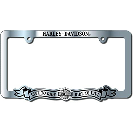 Harley-Davidson B&S Banner Metal License Plate Frame - CG42602