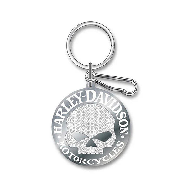 Harley-Davidson Bling Skull Enamel Key Chain