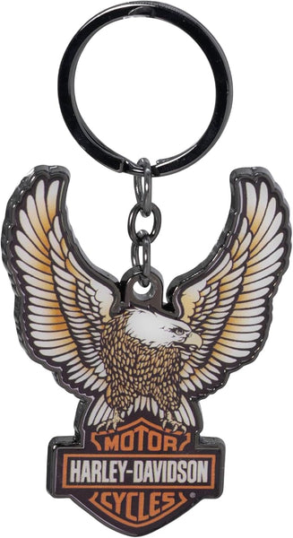 Harley-Davidson Domed Eagle Bar & Shield Logo Key Chain