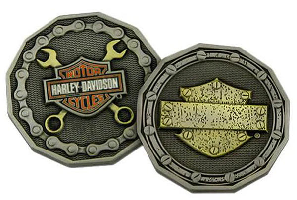 Harley-Davidson Chain & Wrench Challenge Coin