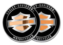 Load image into Gallery viewer, Harley-Davidson Bar &amp; Shield Logo Stained Glass Metal Challenge Coin

