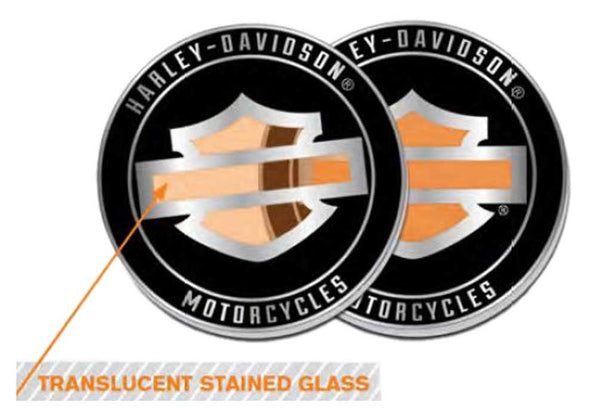 Harley-Davidson Bar & Shield Logo Stained Glass Metal Challenge Coin
