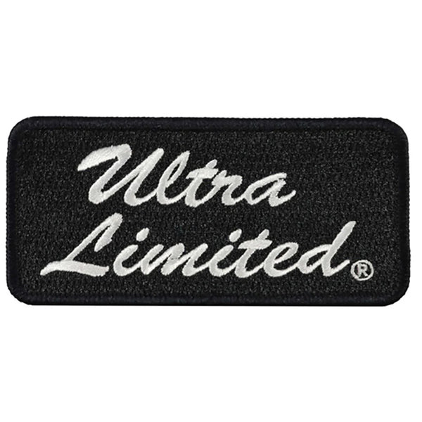 Harley-Davidson 4 in. Ultra Limited Embroidered Emblem Sew-On Patch, Black & White