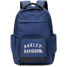 Load image into Gallery viewer, Harley-Davidson Rugged Twill Water Resistant Polyester Backpack, Blue
