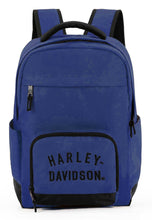 Load image into Gallery viewer, Harley-Davidson® Rugged Twill Water-Resistant Polyester Backpack - Blue
