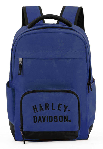 Harley-Davidson® Rugged Twill Water-Resistant Polyester Backpack - Blue