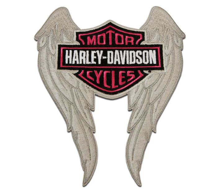 Harley-Davidson 4.5 in. Embroidered Trademark Bar & Shield Emblem Patch -  Gray