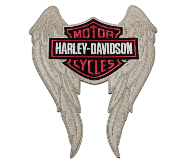 Harley-Davidson Embroidered Pink Bar & Shield Emblem | Medium - 8011864