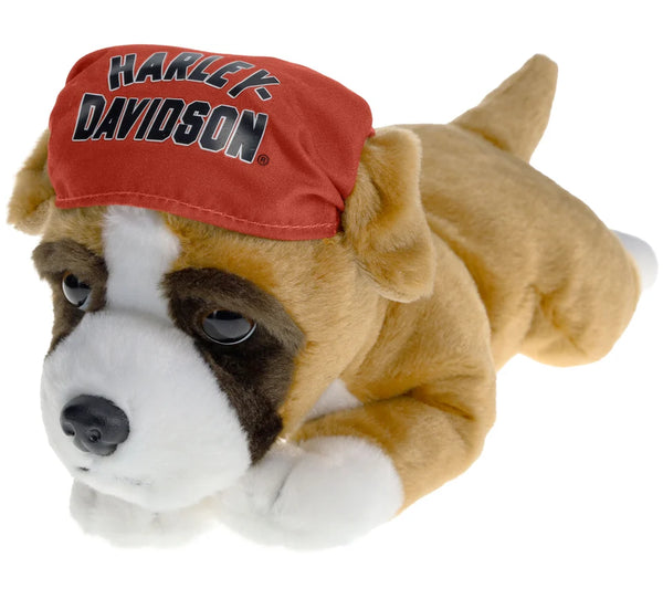 Harley-Davidson Toddler 'Rumble The Boxer' Cuddle Bud Plush Dog Animal, Brown