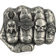 Load image into Gallery viewer, Harley-Davidson Men's Fist Forward Knuckle Belt Buckle
