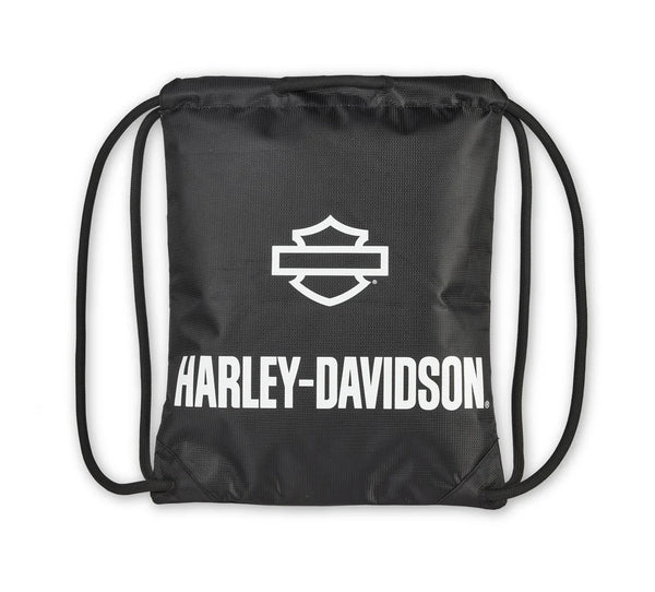 Harley-Davidson Rugged High-Density Polyester Quick-Draw Backpack Black & White