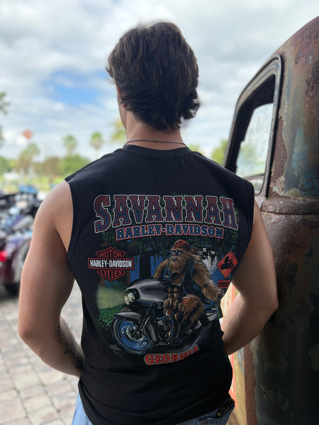 Savannah Harley-Davidson custom Men's Bigfoot sleeveless tee
