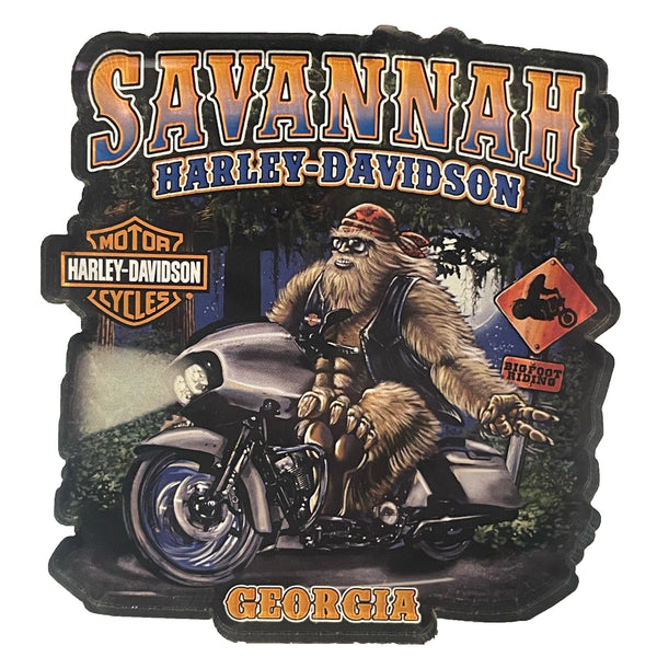Custom Exclusive Savannah H-D Bigfoot Acrylic Magnet