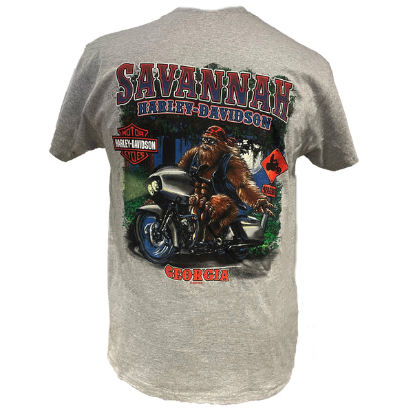Savannah Harley-Davidson Bigfoot Exclusive Short Sleeve Shirt - Sport Gray