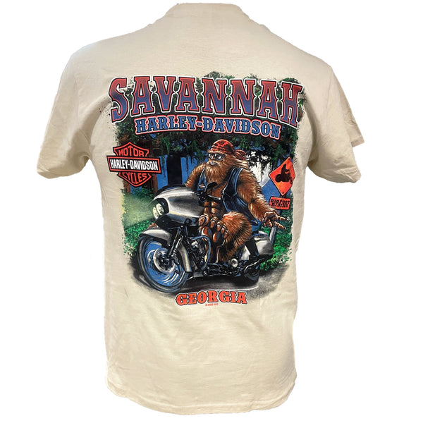 Savannah Harley-Davidson Bigfoot Exclusive Short Sleeve Shirt - Sand
