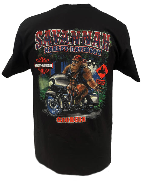 Savannah Harley-Davidson Bigfoot Exclusive Short Sleeve Shirt - Black