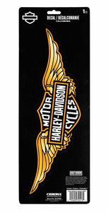 Harley-Davidson® Bar & Shield Wings Logo Vinyl Decal - 6 x 16 in.