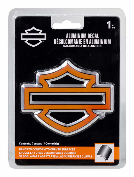 Harley-Davidson® Aluminum Bar & Shield Logo Emblem Decal - 5 x 7 in.