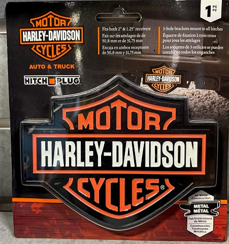 H-D auto & truck bar and shield hitch plug