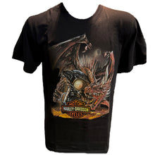 Load image into Gallery viewer, Harley-Davidson Men&#39;s Dragon Fire Black Short Sleeve T-Shirt
